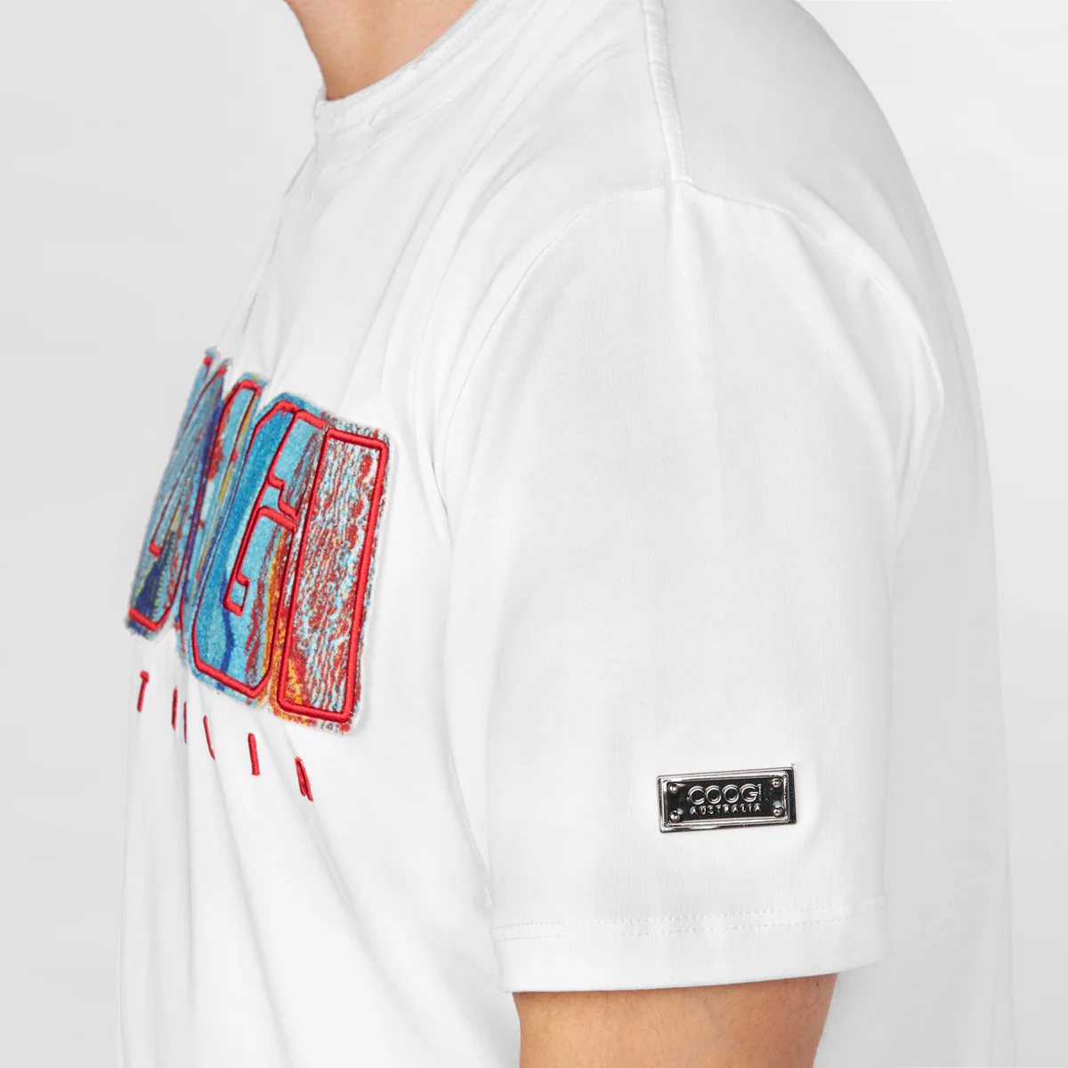 COOGI Block Logo Tee in White - Image 5