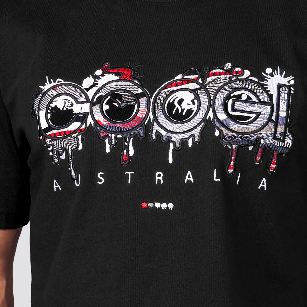 COOGI Logo Drip Tee in Black - Image 3