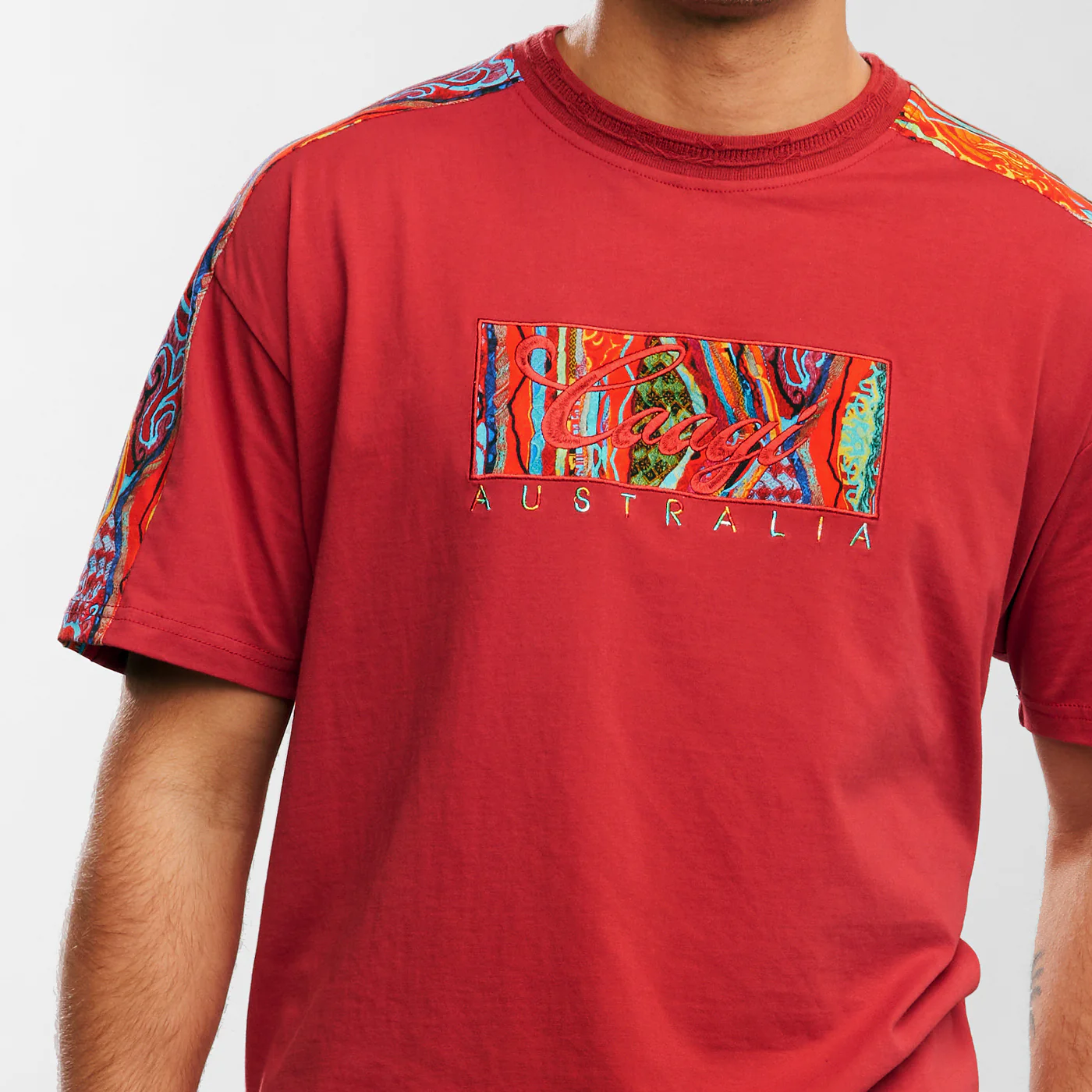 COOGI PATCH TEE - BURGUNDY - Image 4