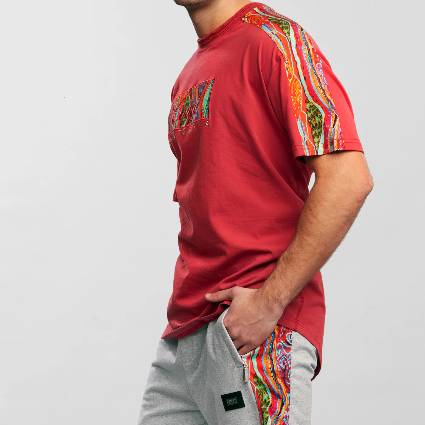 COOGI PATCH TEE - BURGUNDY - Image 5