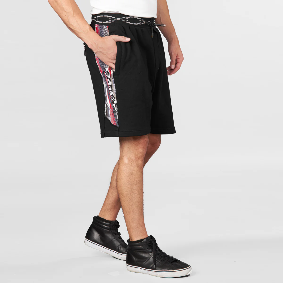 COOGI Sweater-Striped Shorts - Black - Image 3
