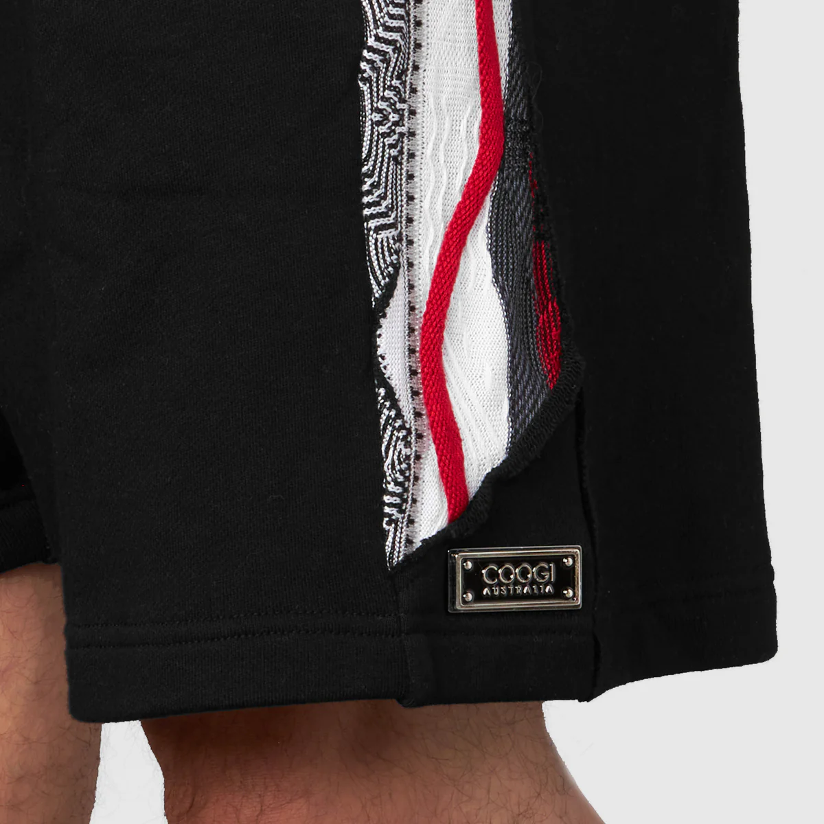 COOGI Sweater-Striped Shorts - Black - Image 6