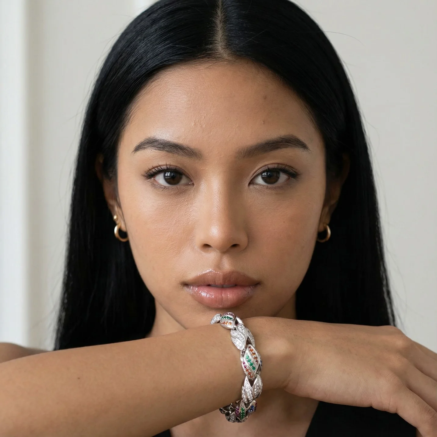 COOGI Twisted Rope Bracelet "The Outback"- White Gold Plated - Image 4