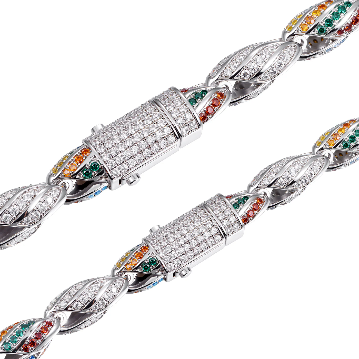 COOGI Twisted Rope Bracelet "The Outback"- White Gold Plated - Image 6