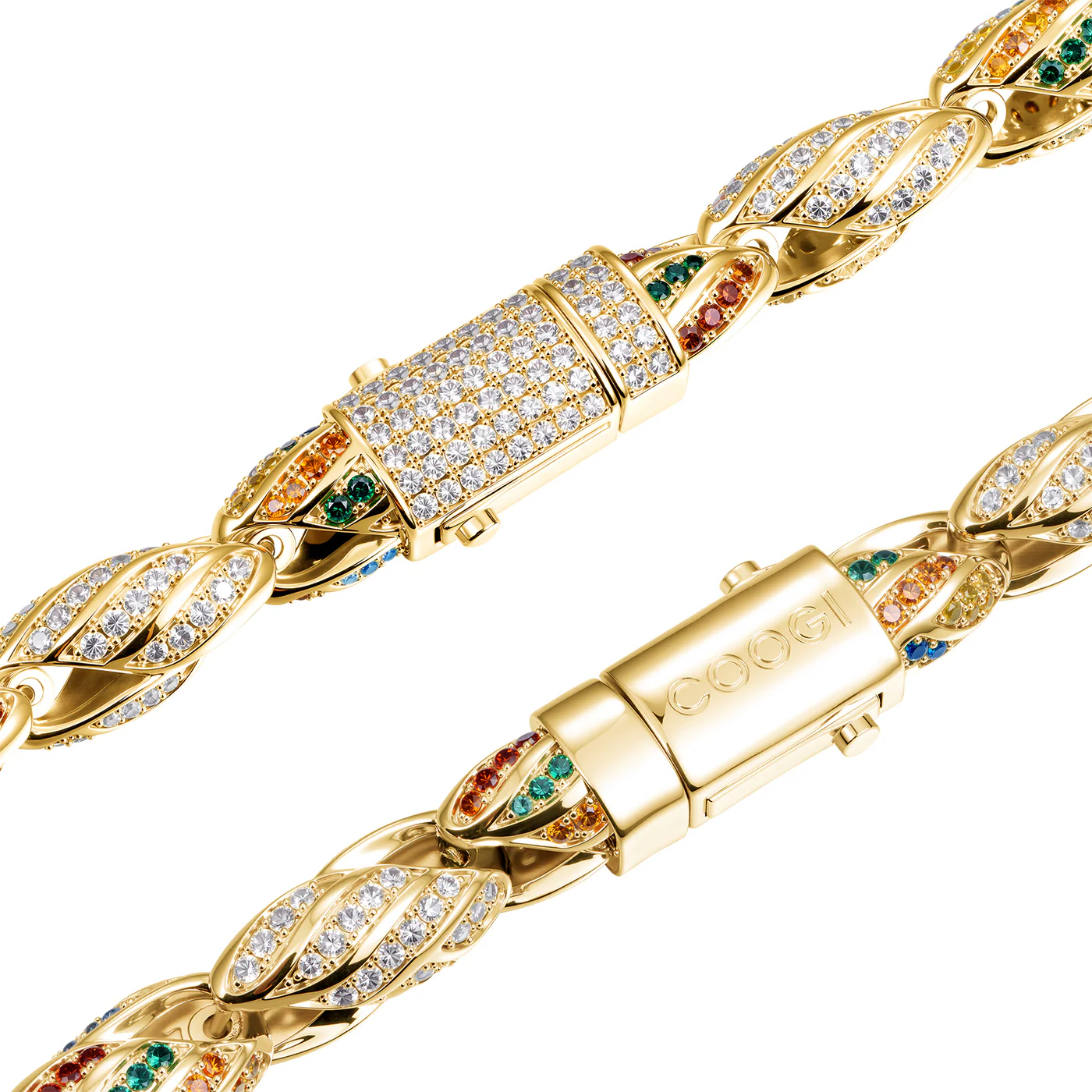 COOGI Twisted Rope Necklace "The Outback" - Yellow Gold Plated - Image 5