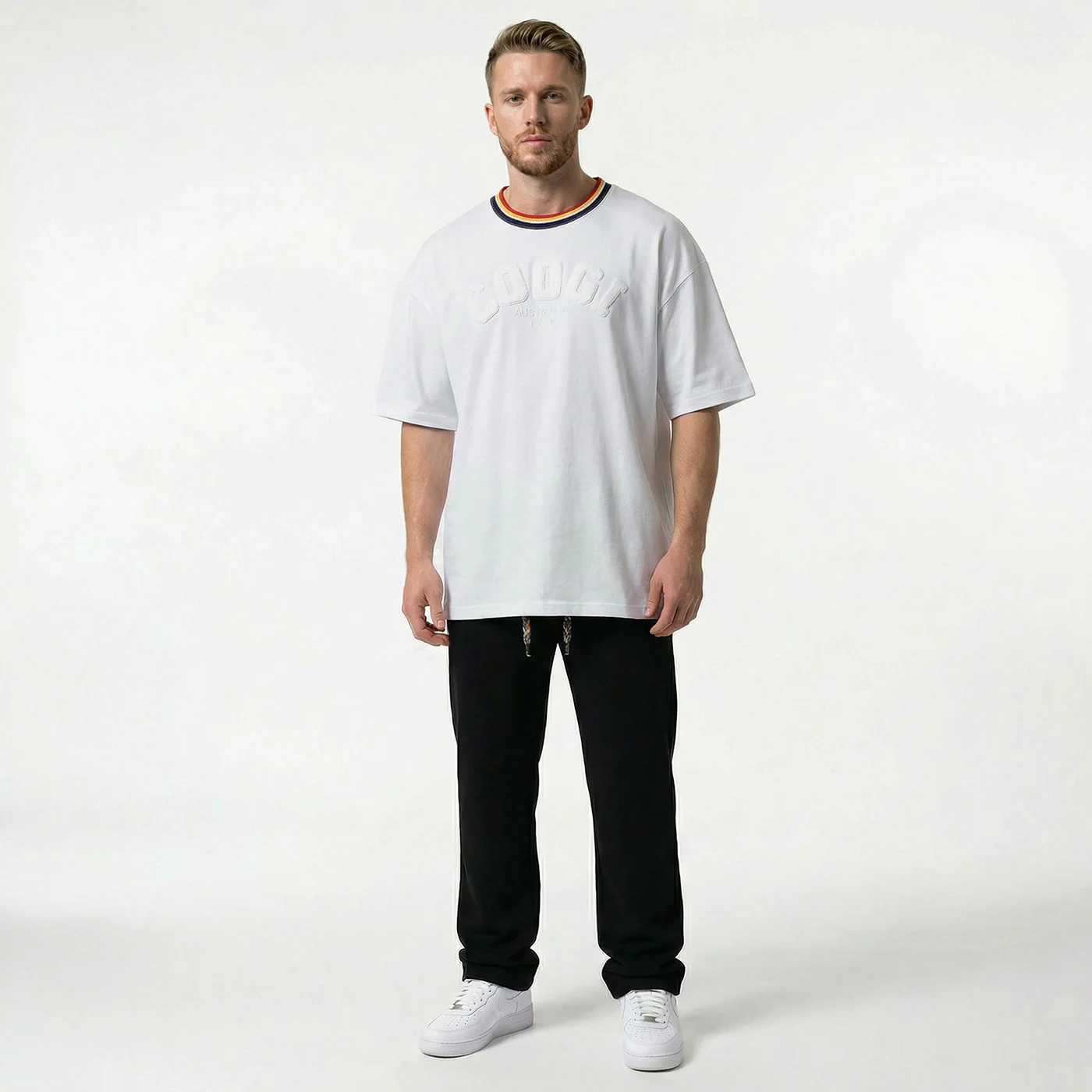 New - COOGI Block Logo Tee - Oversized - Bone - Image 3