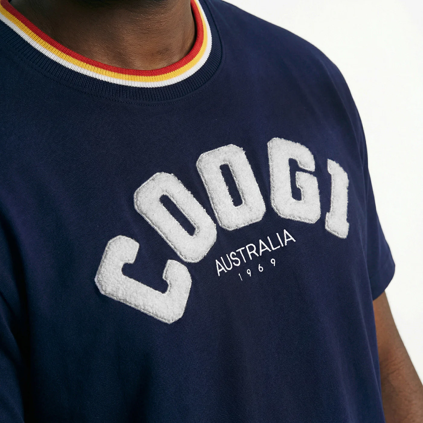New - COOGI Block Logo Tee - Oversized - Navy - Image 4