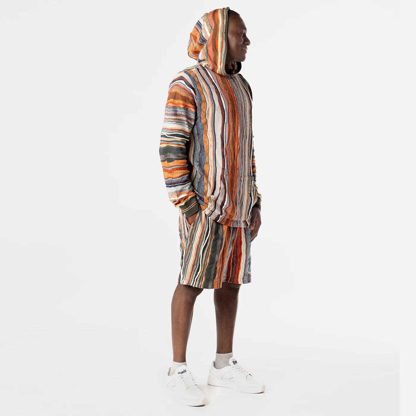 New - COOGI Light Weight Sweater Knit Hoody in Natural - Image 6