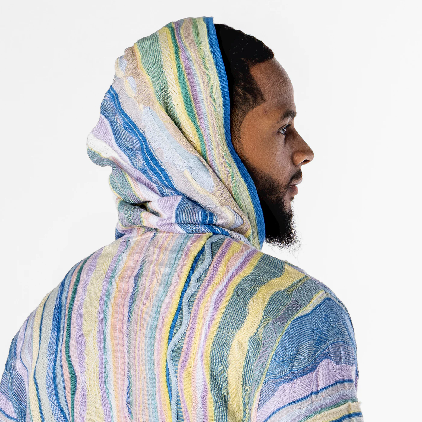 New - COOGI Light Weight Sweater Knit Hoody in Pink and Blue - Image 8