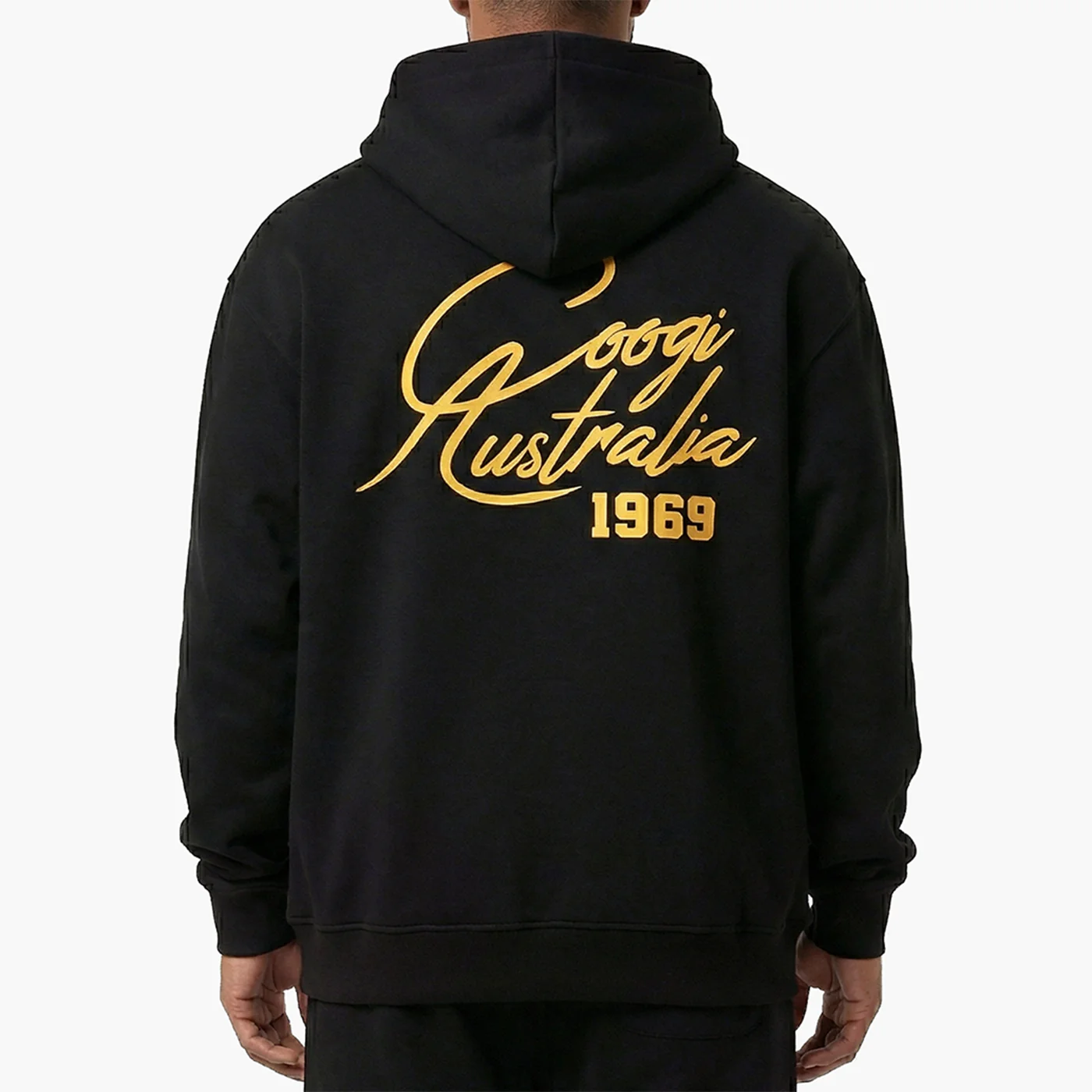 New - COOGI Script Hoody - Oversized - Black: COOGI Crown Reserve HeavyLuxe Fleece - Image 5