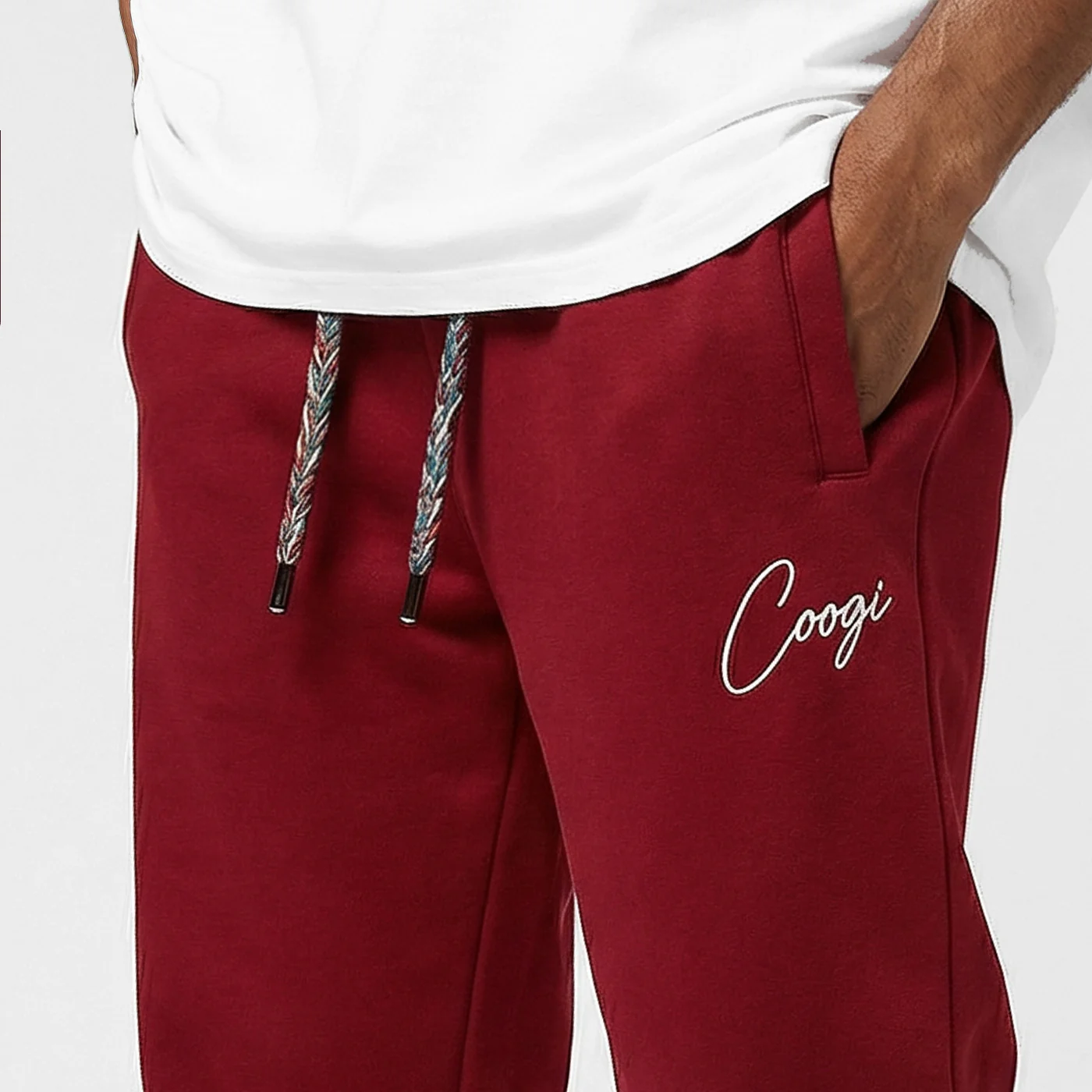 New - COOGI Script Jogger - Oversized - Crimson: COOGI Crown Reserve HeavyLuxe Fleece - Image 4