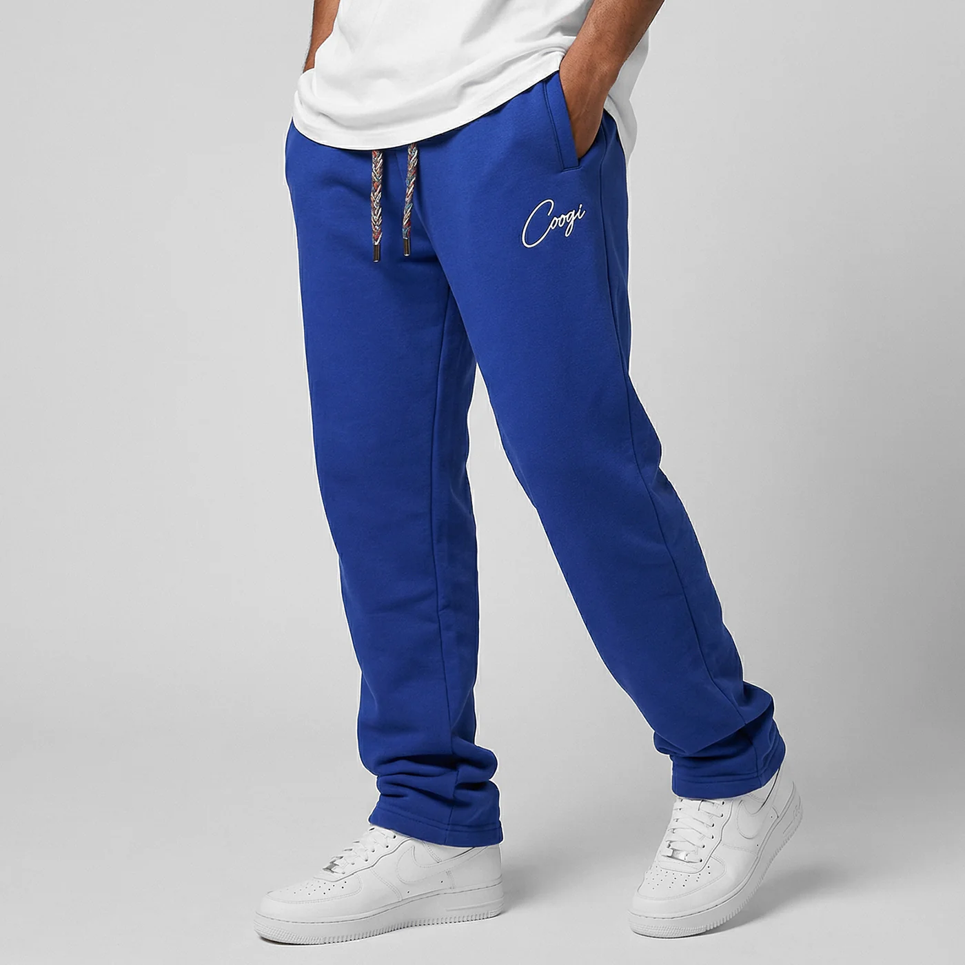 New - COOGI Script Jogger - Oversized - Royal: COOGI Crown Reserve HeavyLuxe Fleece - Image 3