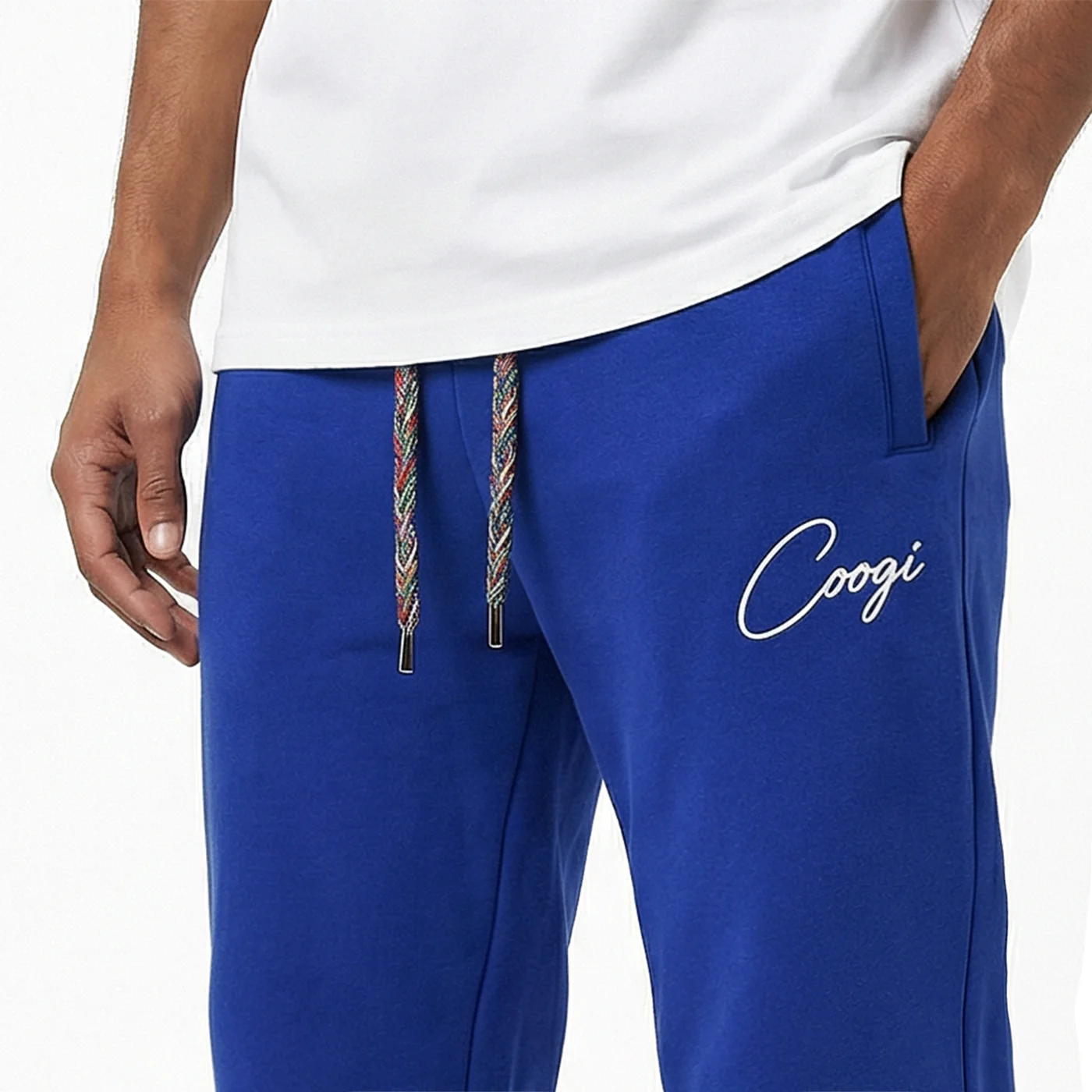New - COOGI Script Jogger - Oversized - Royal: COOGI Crown Reserve HeavyLuxe Fleece - Image 4