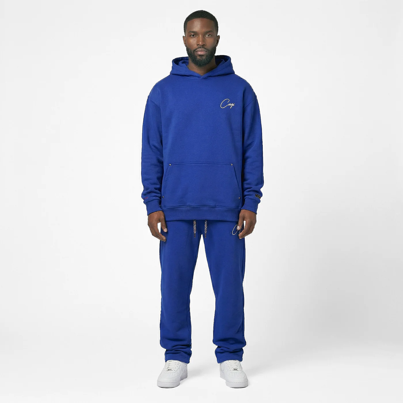 New - COOGI Script Jogger - Oversized - Royal: COOGI Crown Reserve HeavyLuxe Fleece - Image 5