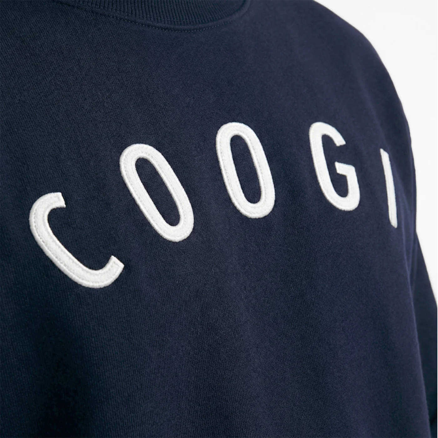 New - COOGI  - Statement Crew - Oversized - Navy: COOGI Crown Reserve HeavyLuxe Fleece - Image 4