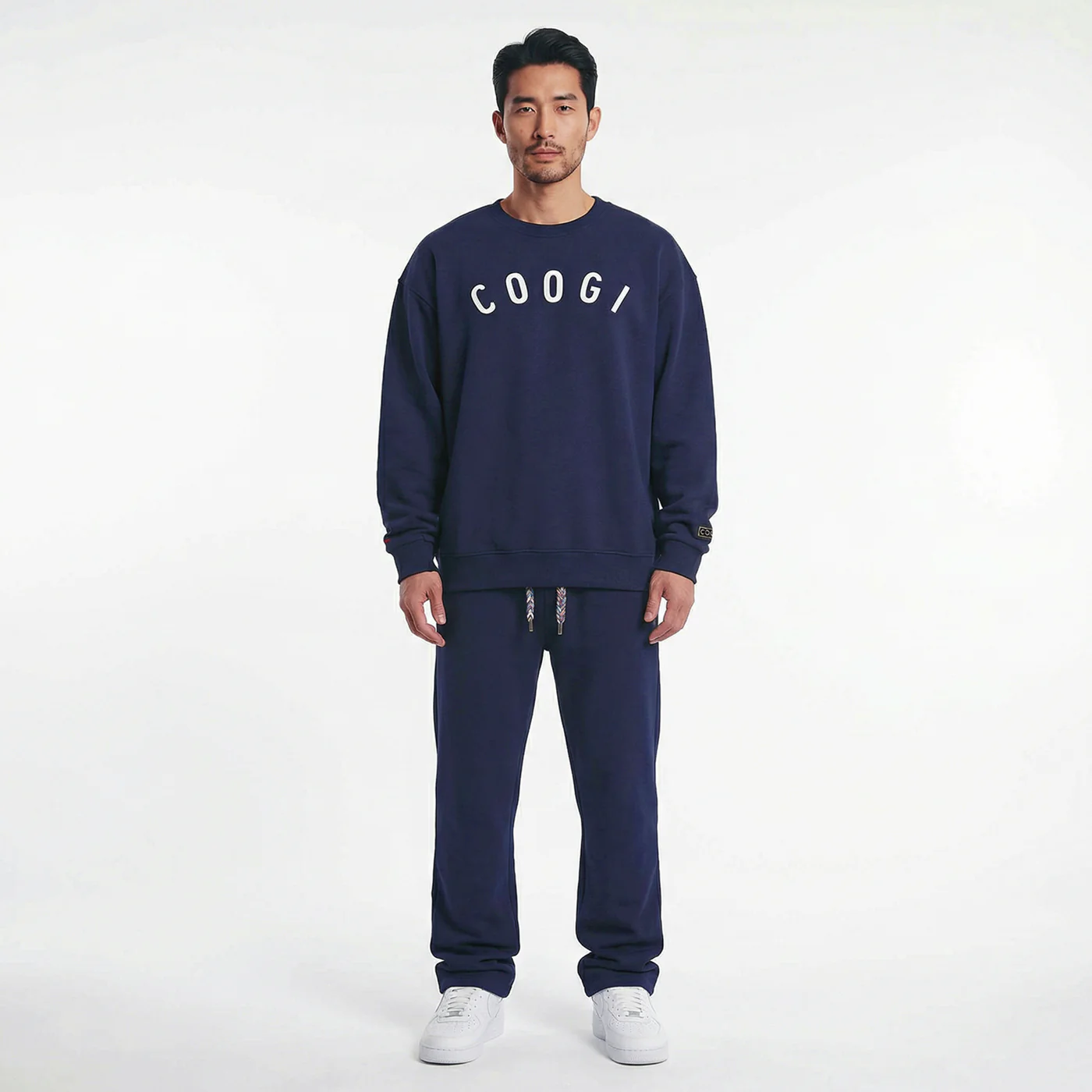 New - COOGI  - Statement Crew - Oversized - Navy: COOGI Crown Reserve HeavyLuxe Fleece - Image 5