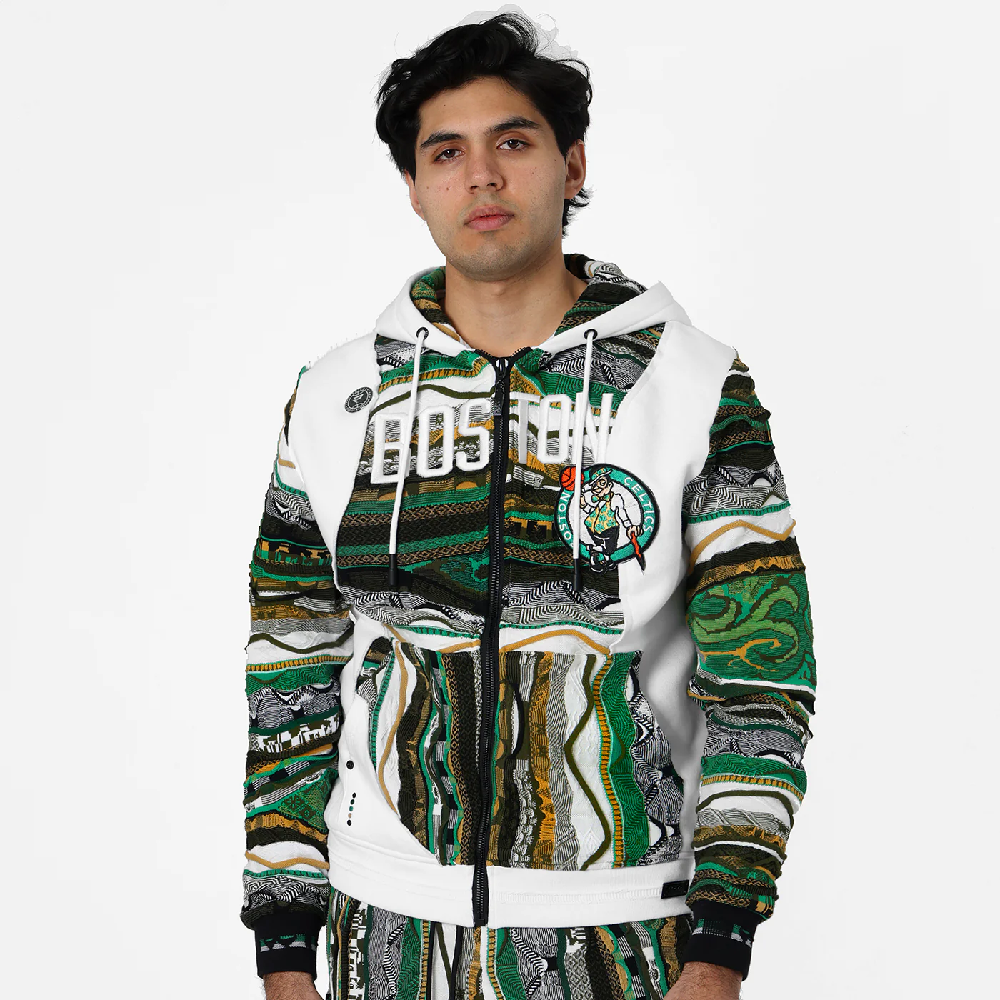 New - COOGI X NBA X Protege - Boston Celtics Full Zip Hoody - Image 3