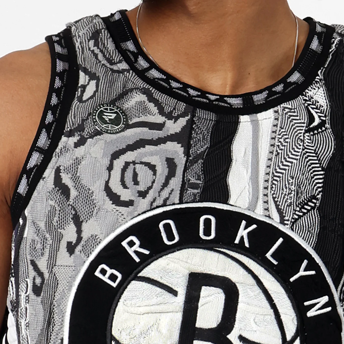 New -COOGI X NBA X Protege - Brooklyn Nets Sweater Vest - Image 7