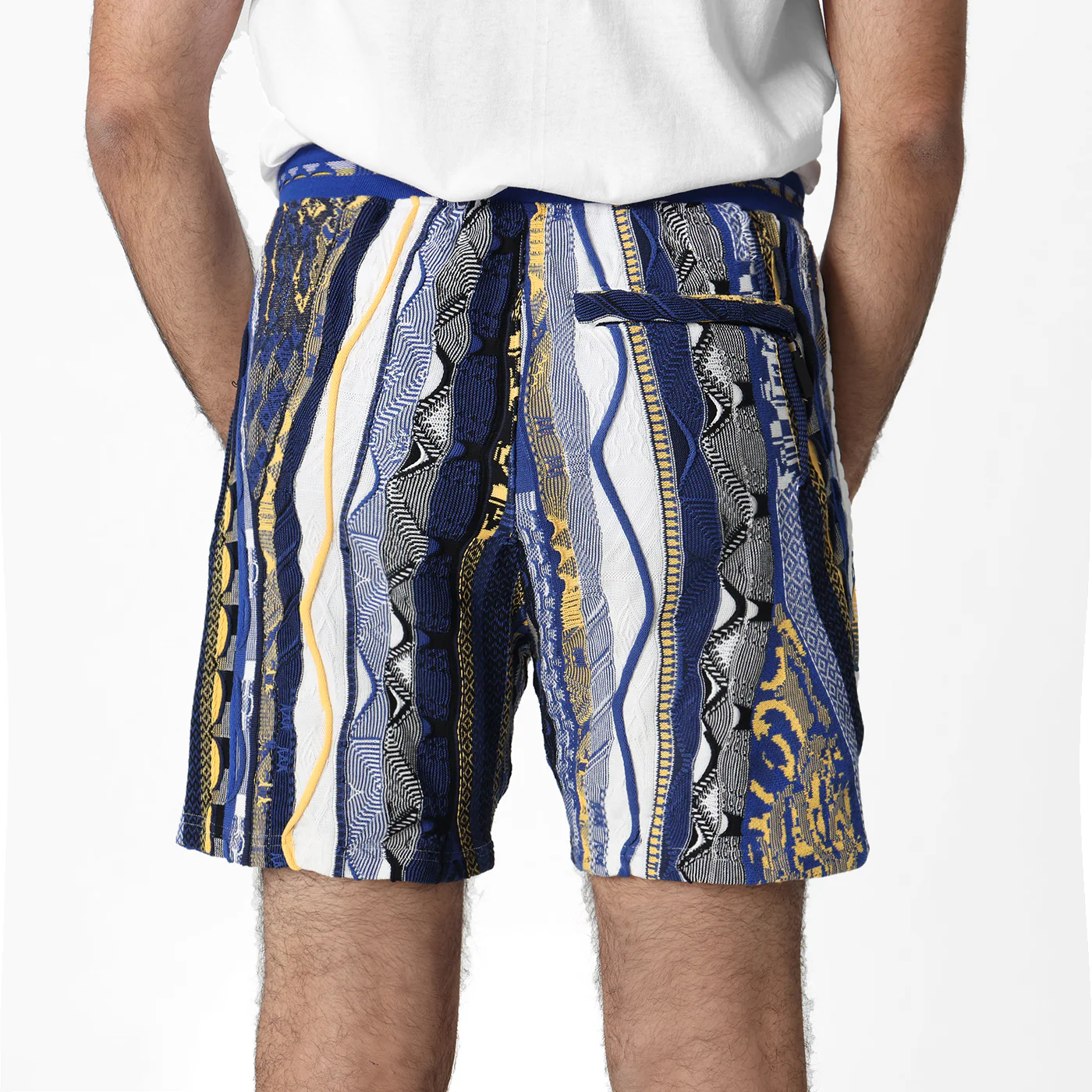 New - COOGI X NBA X Protege -Golden State Warriors Sweater Knit Basketball Shorts - Image 4