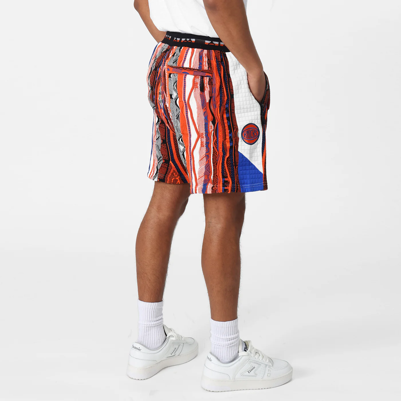 New - COOGI X NBA X Protege - Knicks Sweater Knit Basketball Shorts - Image 3
