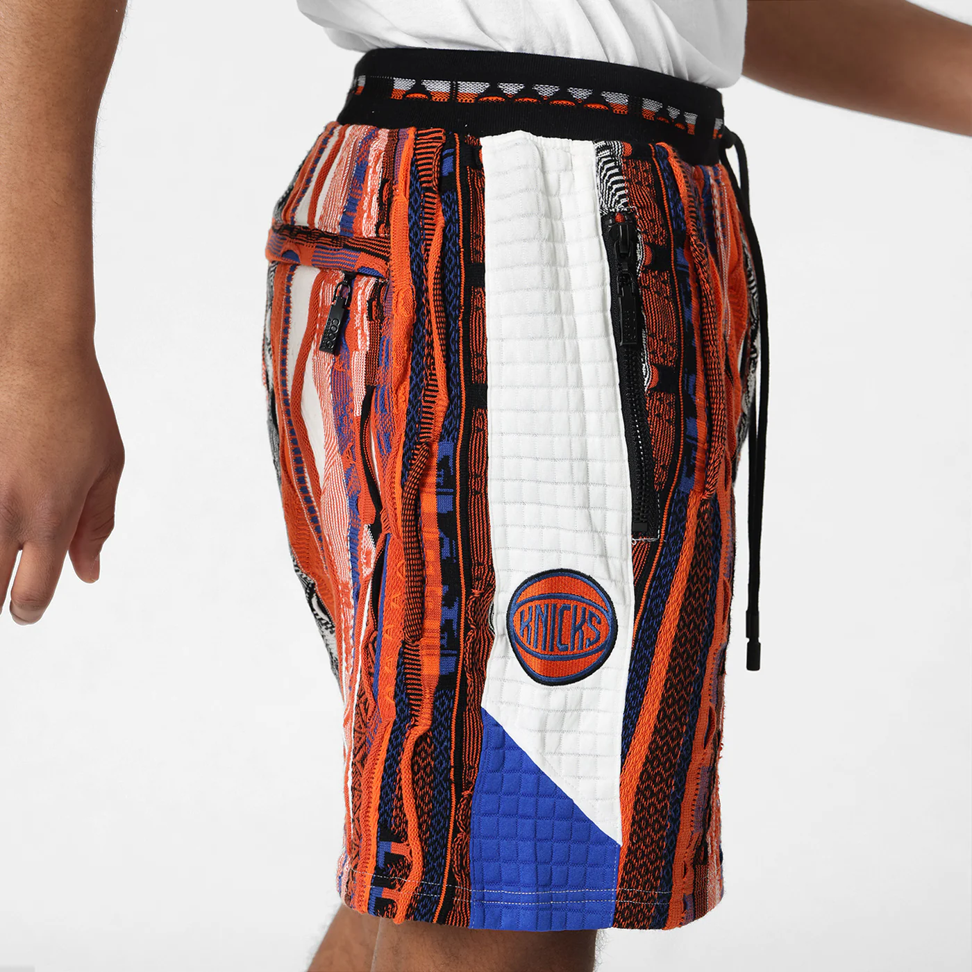 New - COOGI X NBA X Protege - Knicks Sweater Knit Basketball Shorts - Image 4