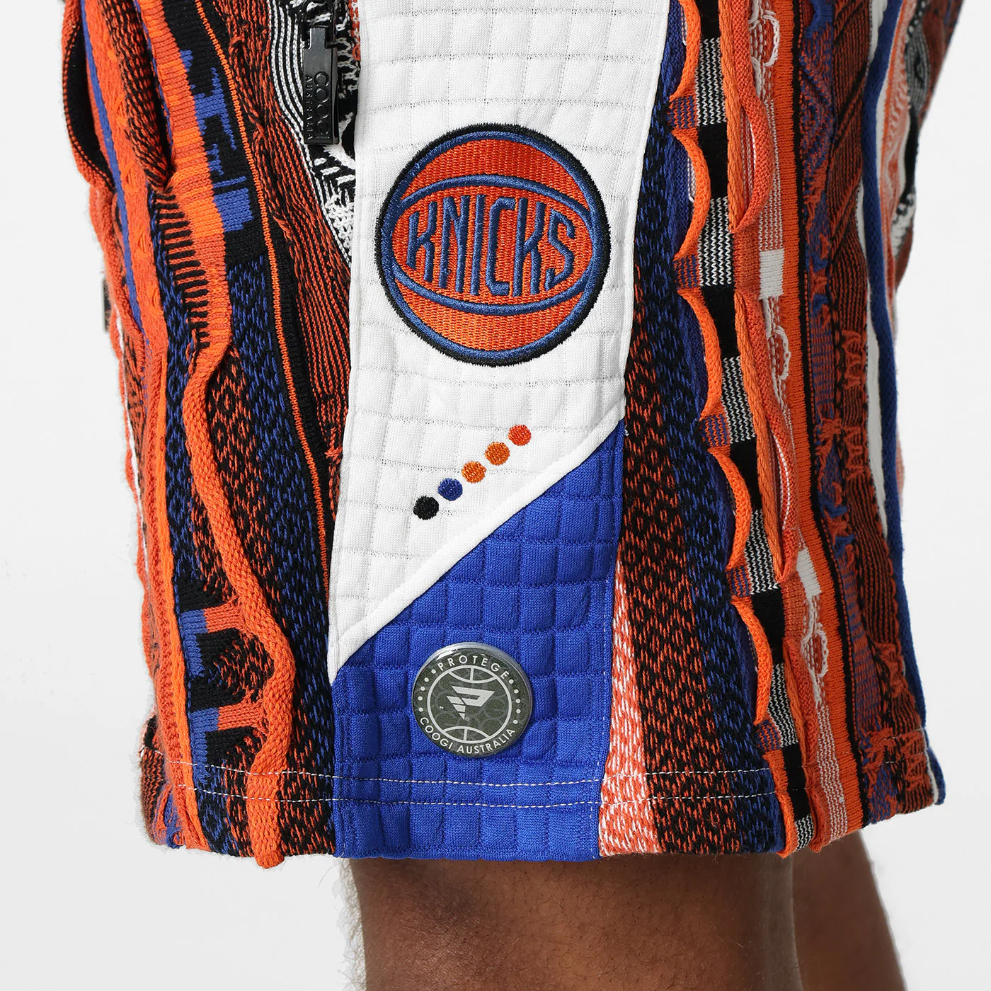 New - COOGI X NBA X Protege - Knicks Sweater Knit Basketball Shorts - Image 6