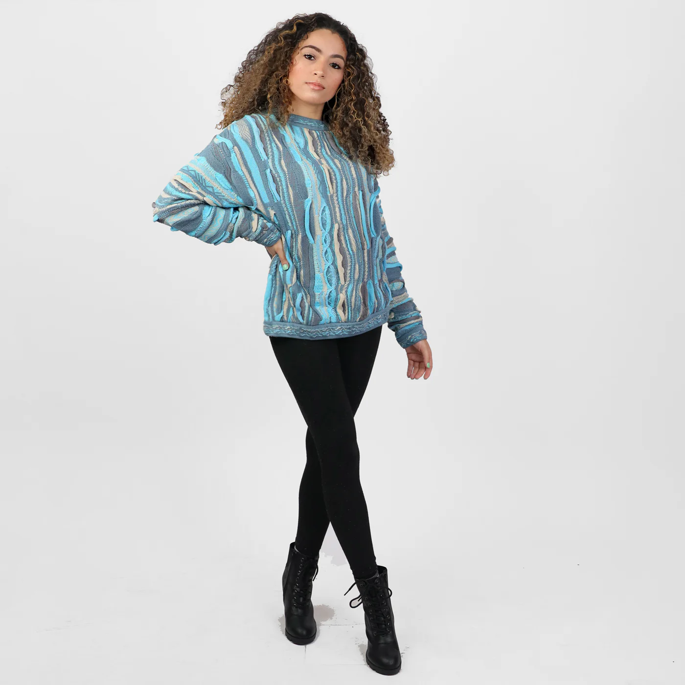 Ocean Blue Sweater - Image 4